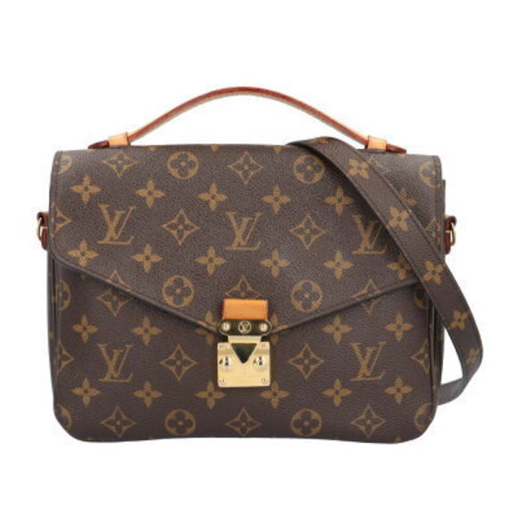 Louis Vuitton Pochette Metis Monogram Shoulder Bag Canvas Brown - Picture 1 of 9
